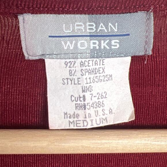 Y2K Urban Works Made In USA Medium Red Top - Picture 3 of 5